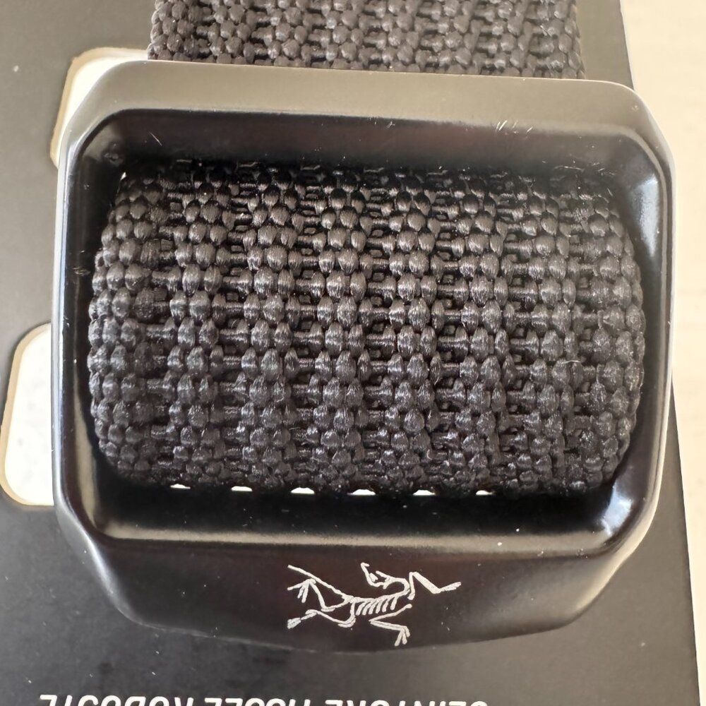 Arc'teryx Mens Conveyor 32mm Belt Heavy Textured Webbing Black Size L